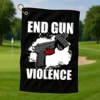 End Gun Violence Golf Towel thumb 1