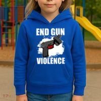 End Gun Violence Kids Hoodie thumb 3