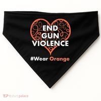 End Gun Violence #Wear Orange USA-Made Doggie Bandana thumb 0