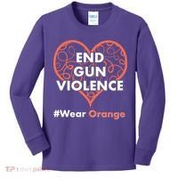 End Gun Violence #Wear Orange Kids Long Sleeve Shirt thumb 0