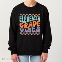 Eleventh Grade Vibes Retro Groovy 11th Grade Back To School Women's Sweatshirt thumb 0