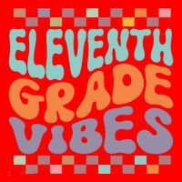 Eleventh Grade Vibes Retro Groovy 11th Grade Back To School Santa Hat thumb 1