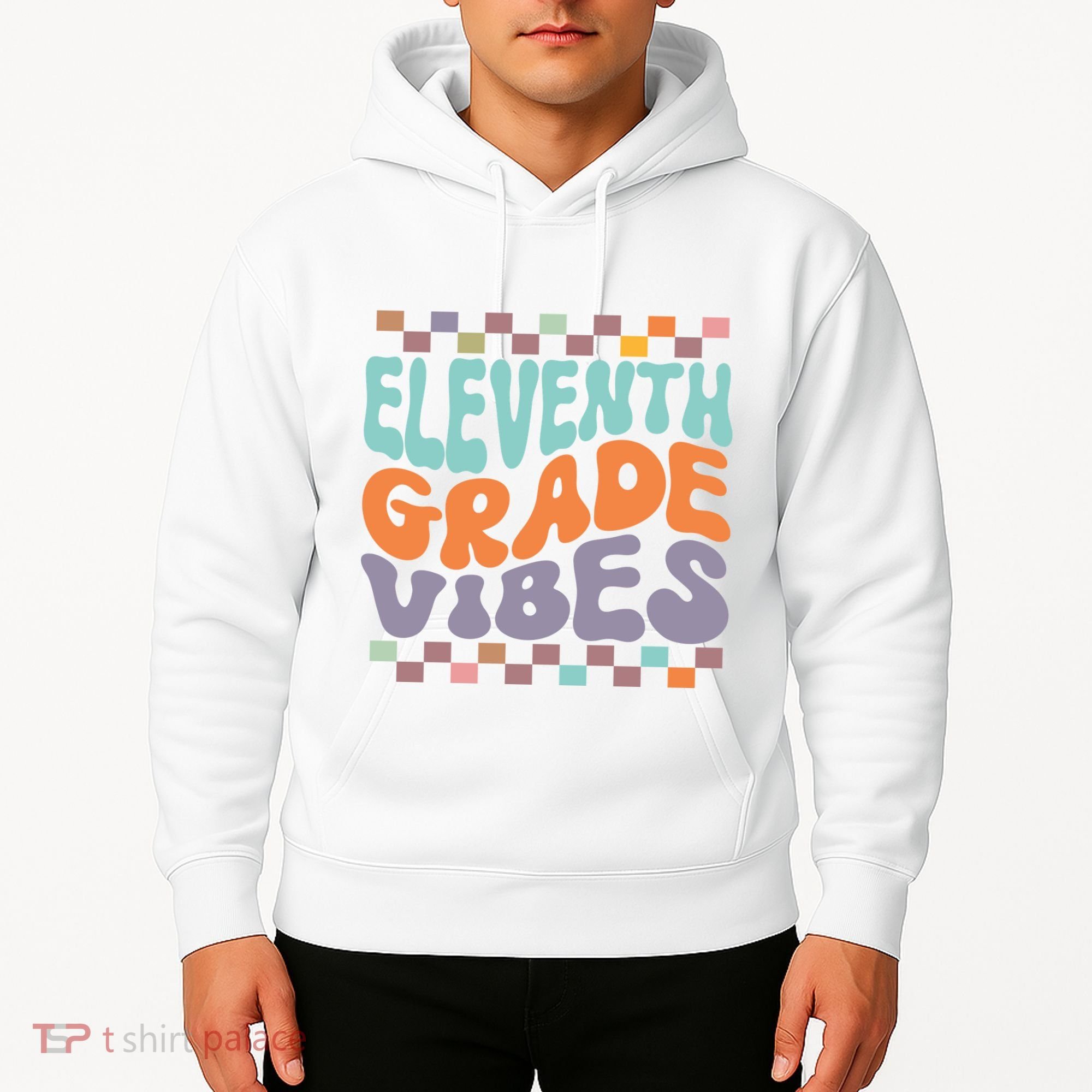 Eleventh Grade Vibes Retro Groovy 11th Grade Back To School Hoodie