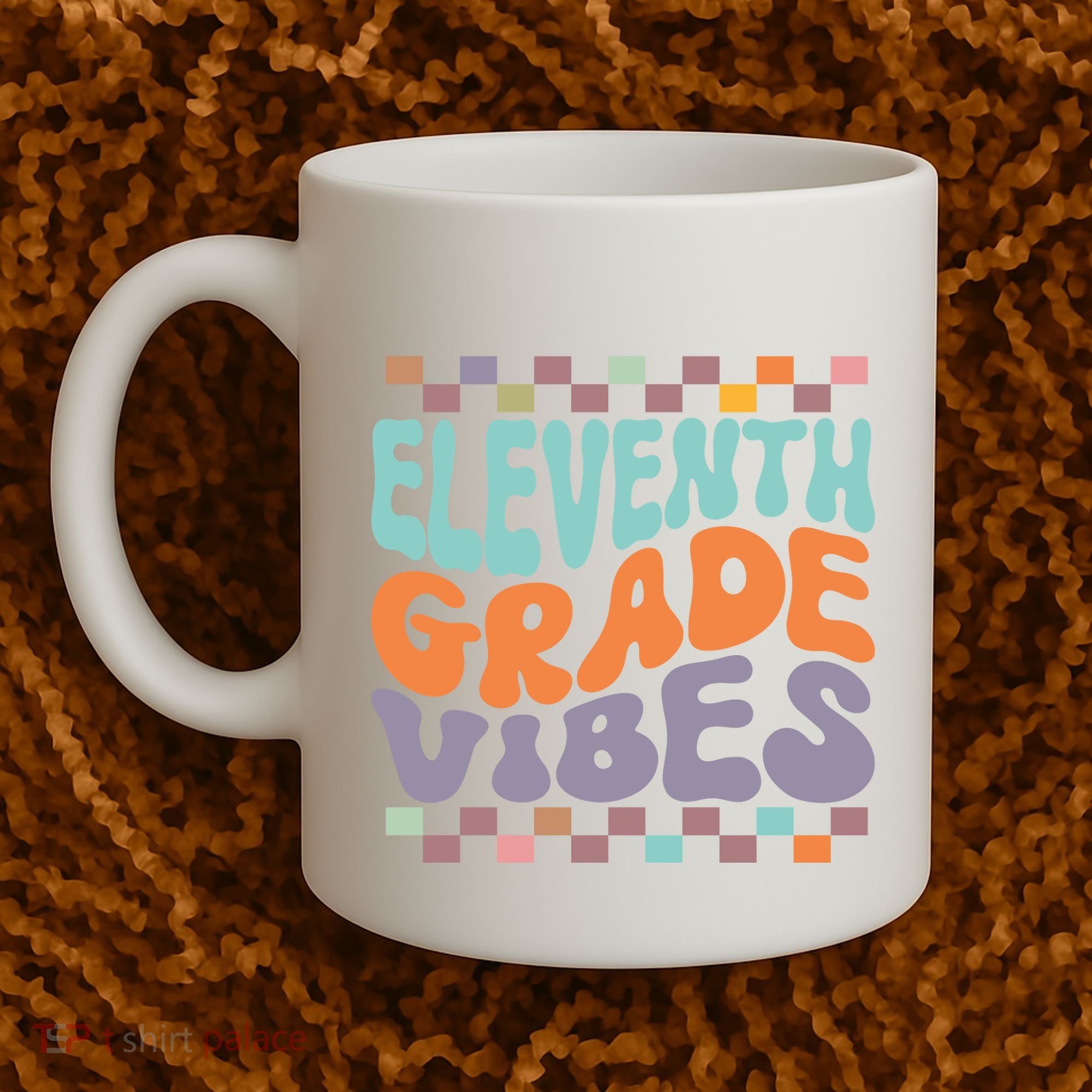 Eleventh Grade Vibes Retro Groovy 11th Grade Back To School Coffee Mug