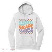 Eleventh Grade Vibes Retro Groovy 11th Grade Back To School Women's Hoodie thumb 0
