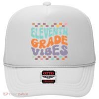 Eleventh Grade Vibes Retro Groovy 11th Grade Back To School Hat thumb 0