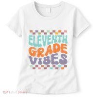 Eleventh Grade Vibes Retro Groovy 11th Grade Back To School Women's T-Shirt thumb 0