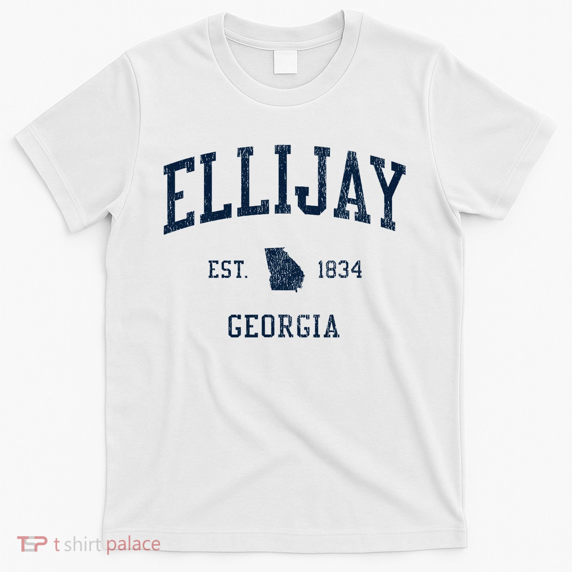 Ellijay Ga Vintage Athletic Sports T-Shirt