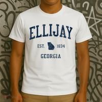 Ellijay Ga Vintage Athletic Sports T-Shirt thumb 3