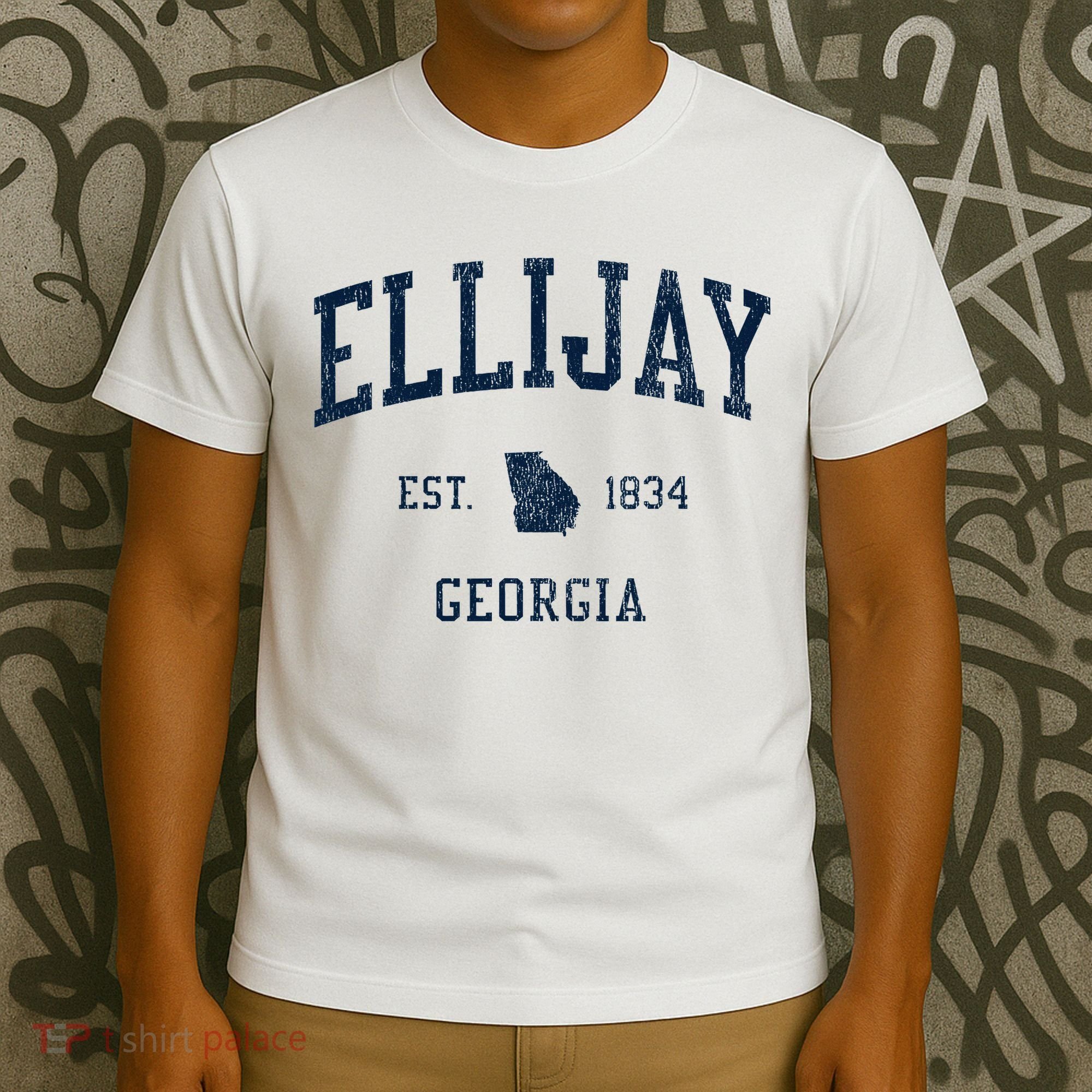 Ellijay Ga Vintage Athletic Sports T-Shirt