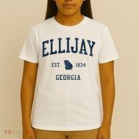 Ellijay Ga Vintage Athletic Sports T-Shirt thumb 4