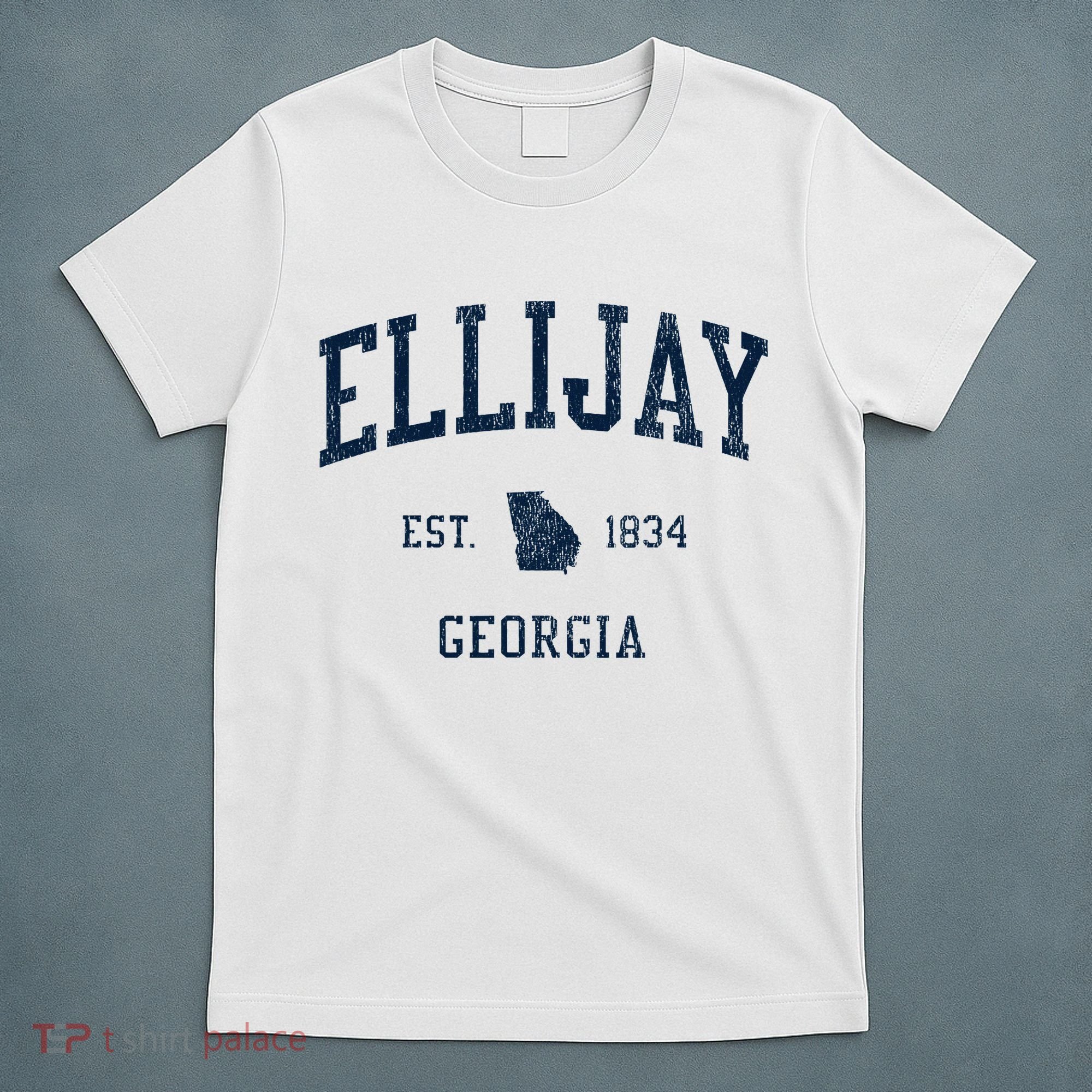Ellijay Ga Vintage Athletic Sports T-Shirt