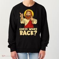 Easter Guess Whos Back Jesus Funny Religious Women Women's Sweatshirt thumb 0
