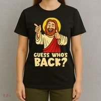Easter Guess Whos Back Jesus Funny Religious Women T-Shirt thumb 4
