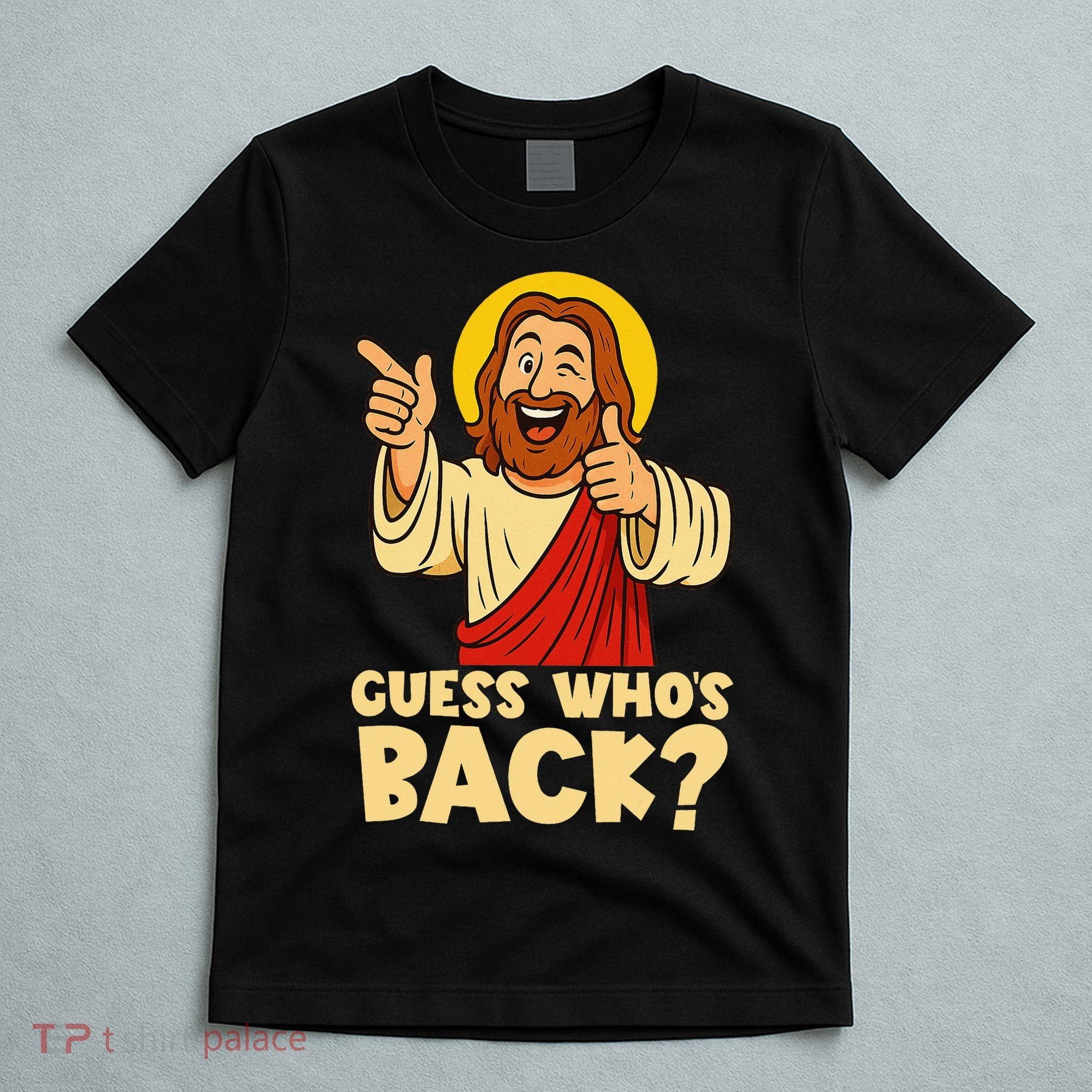 Easter Guess Whos Back Jesus Funny Religious Women T-Shirt