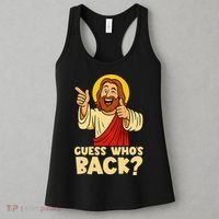 Easter Guess Whos Back Jesus Funny Religious Women Women's Tank Top thumb 3