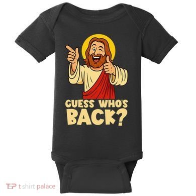 Easter Guess Whos Back Jesus Funny Religious Women Baby Bodysuit