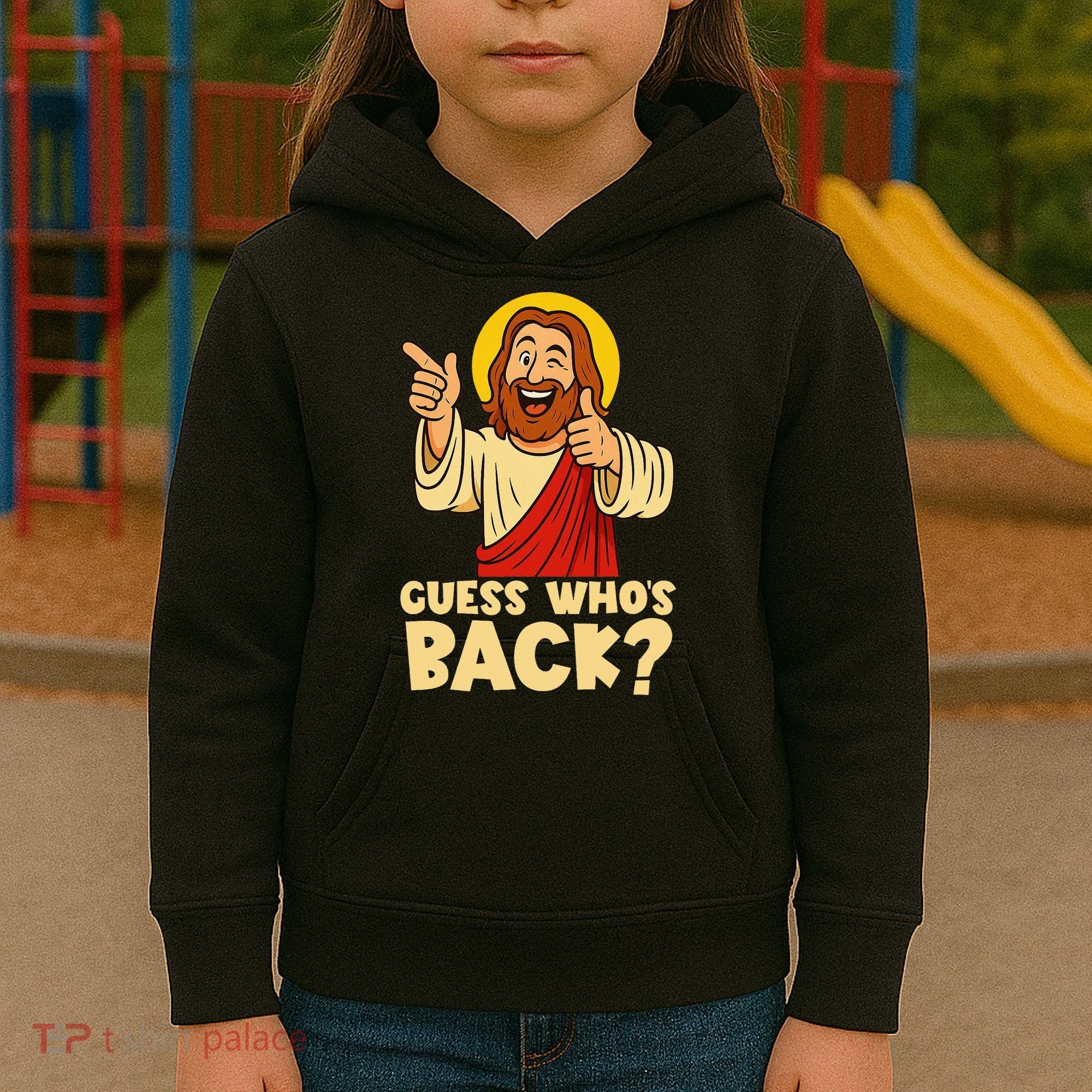 Easter Guess Whos Back Jesus Funny Religious Women Kids Hoodie