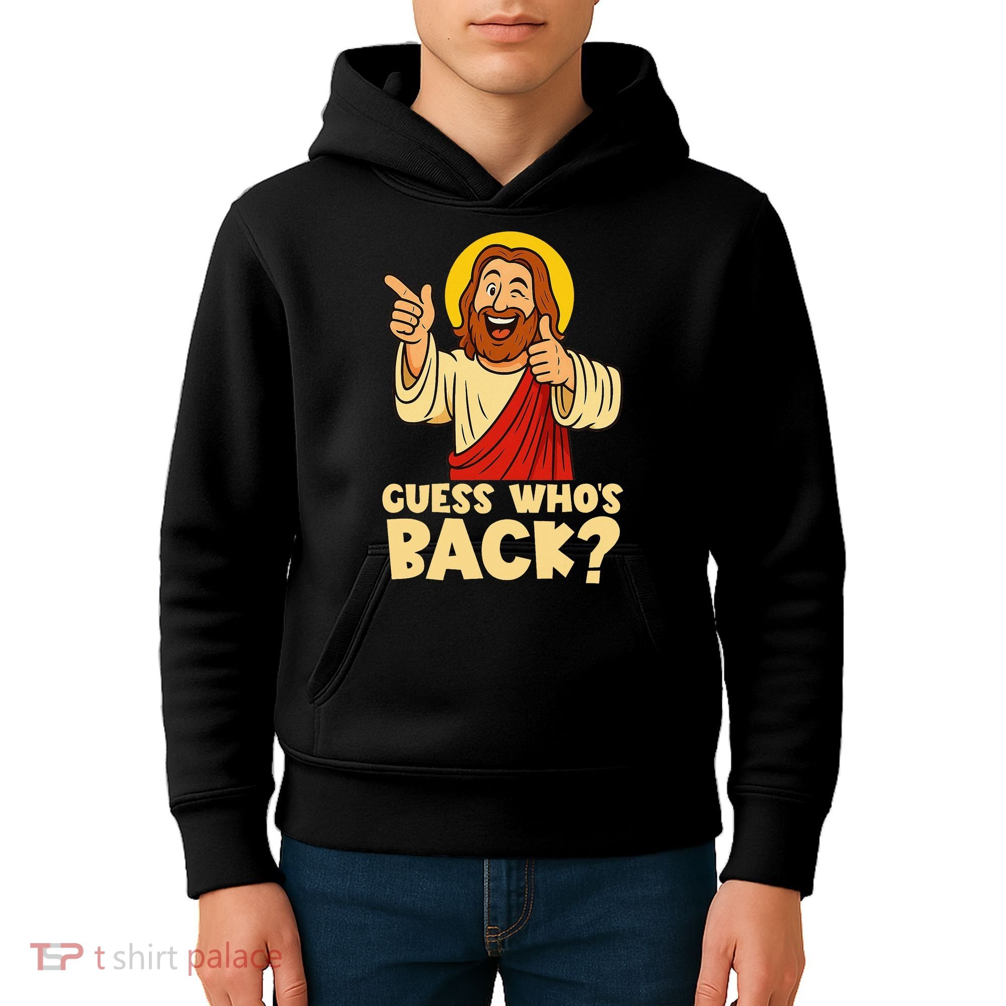 Easter Guess Whos Back Jesus Funny Religious Women Kids Hoodie