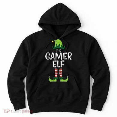 Elf Gamer Xmas Holiday Fun Hoodie