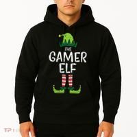 Elf Gamer Xmas Holiday Fun Hoodie thumb 2