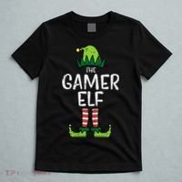 Elf Gamer Xmas Holiday Fun T-Shirt thumb 5