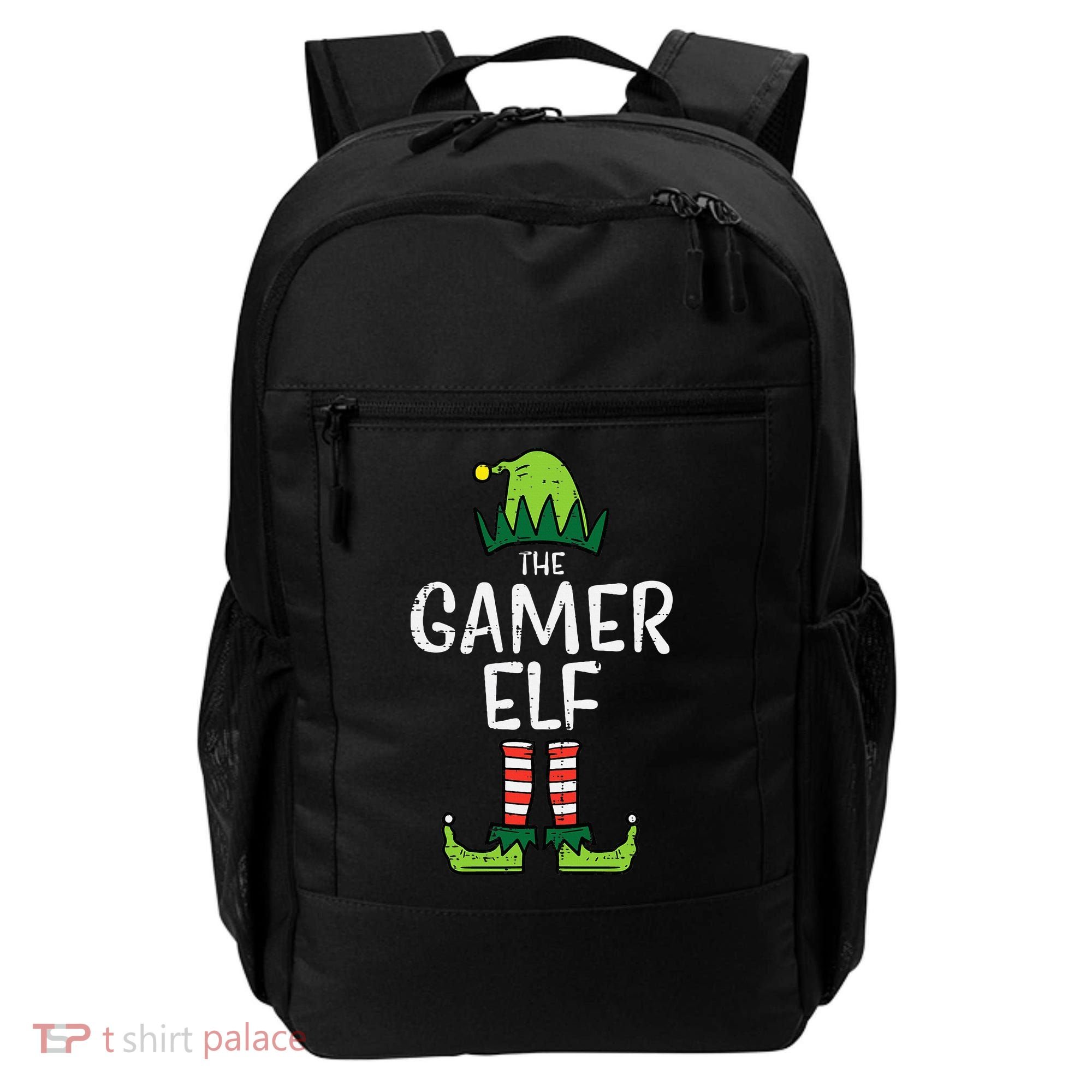 Elf Gamer Xmas Holiday Fun Backpack