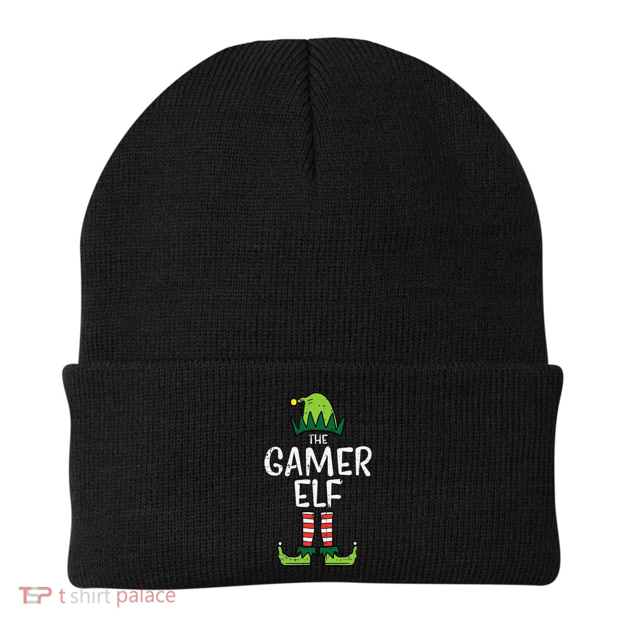 Elf Gamer Xmas Holiday Fun Beanie