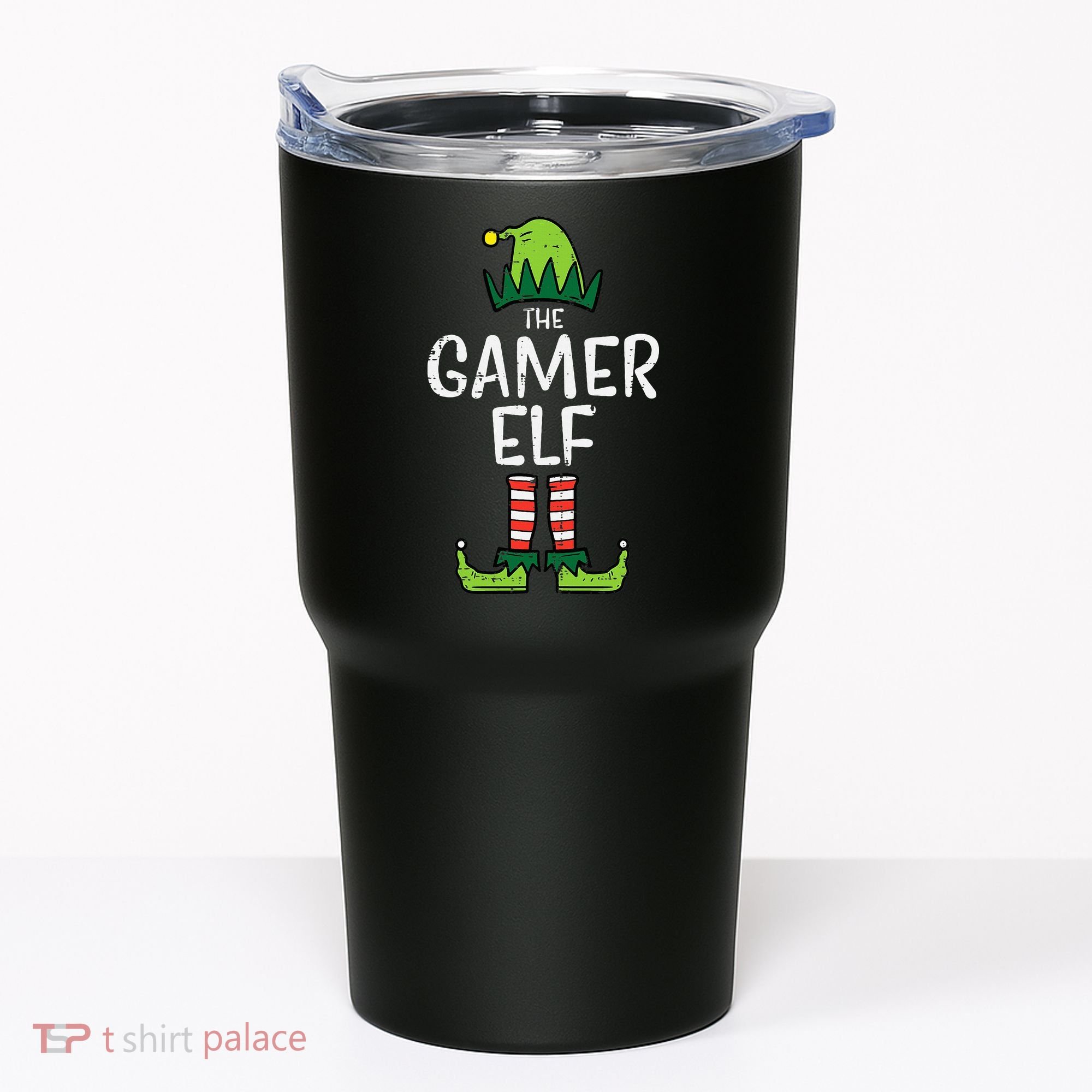 Elf Gamer Xmas Holiday Fun Tumbler