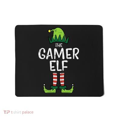 Elf Gamer Xmas Holiday Fun Mousepad