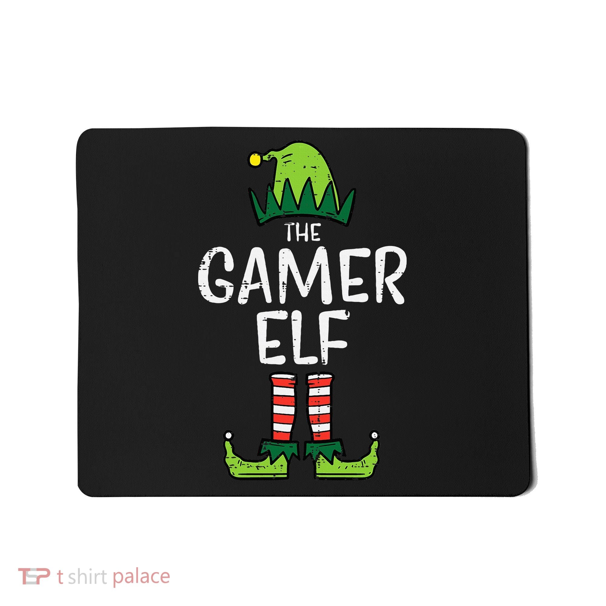 Elf Gamer Xmas Holiday Fun Mousepad