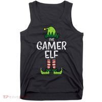 Elf Gamer Xmas Holiday Fun Tank Top thumb 0