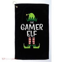 Elf Gamer Xmas Holiday Fun Golf Towel thumb 0