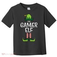 Elf Gamer Xmas Holiday Fun Toddler T-Shirt thumb 0
