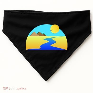 Egypt Nile River Sunset USA-Made Doggie Bandana