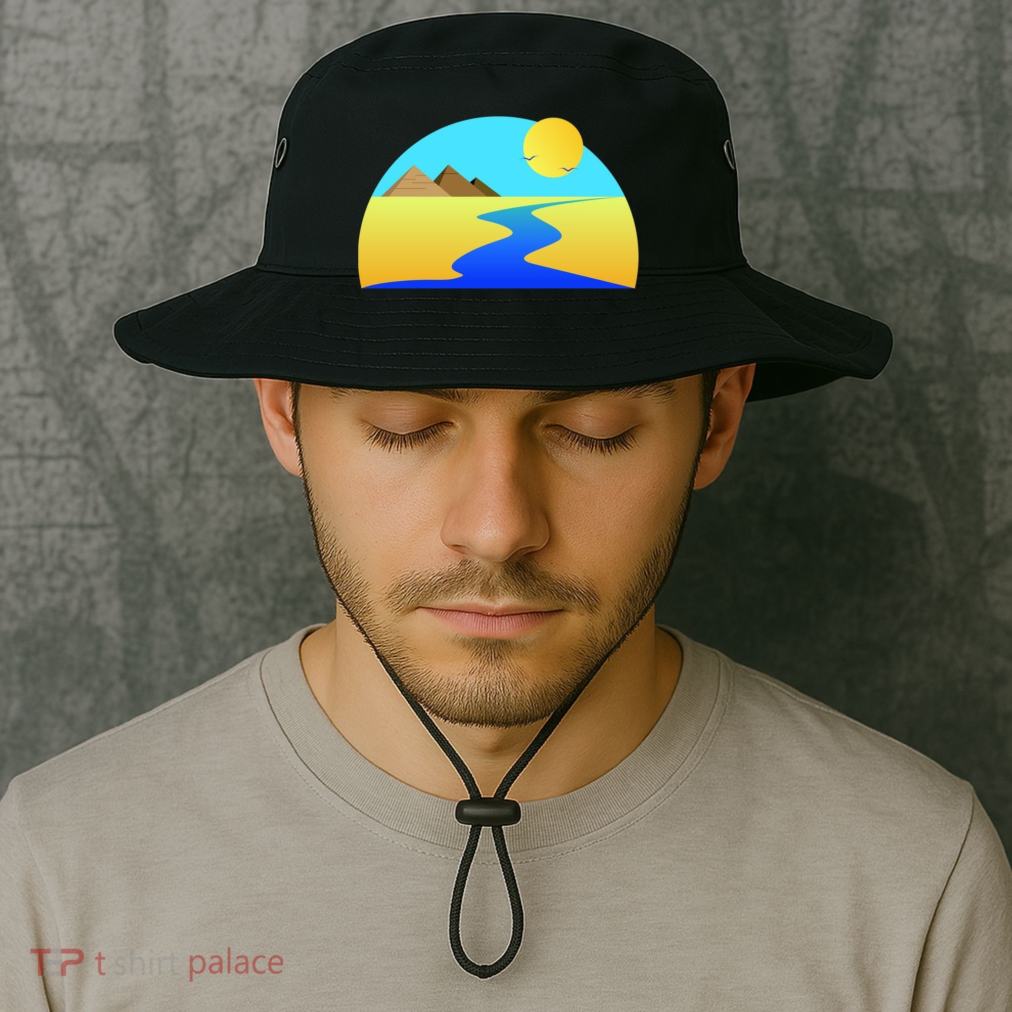 Egypt Nile River Sunset Bucket Hat