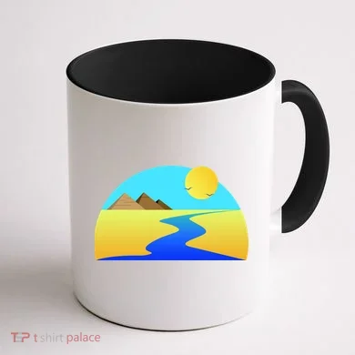 Egypt Nile River Sunset Coffee Mug back
