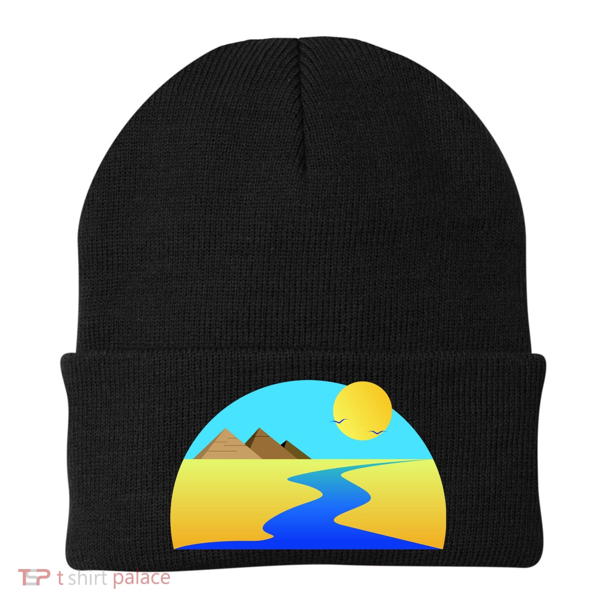 Egypt Nile River Sunset Beanie