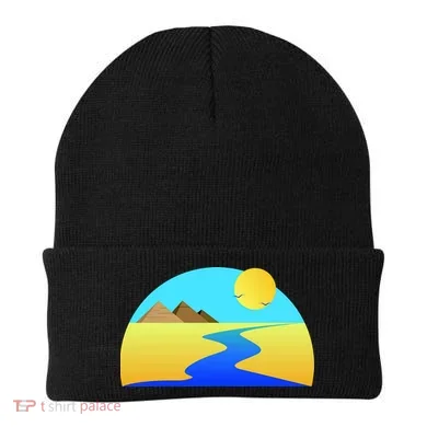 Egypt Nile River Sunset Beanie