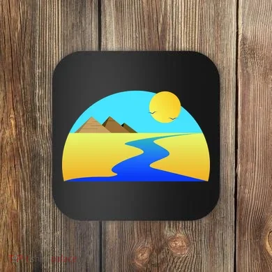 Egypt Nile River Sunset Coaster