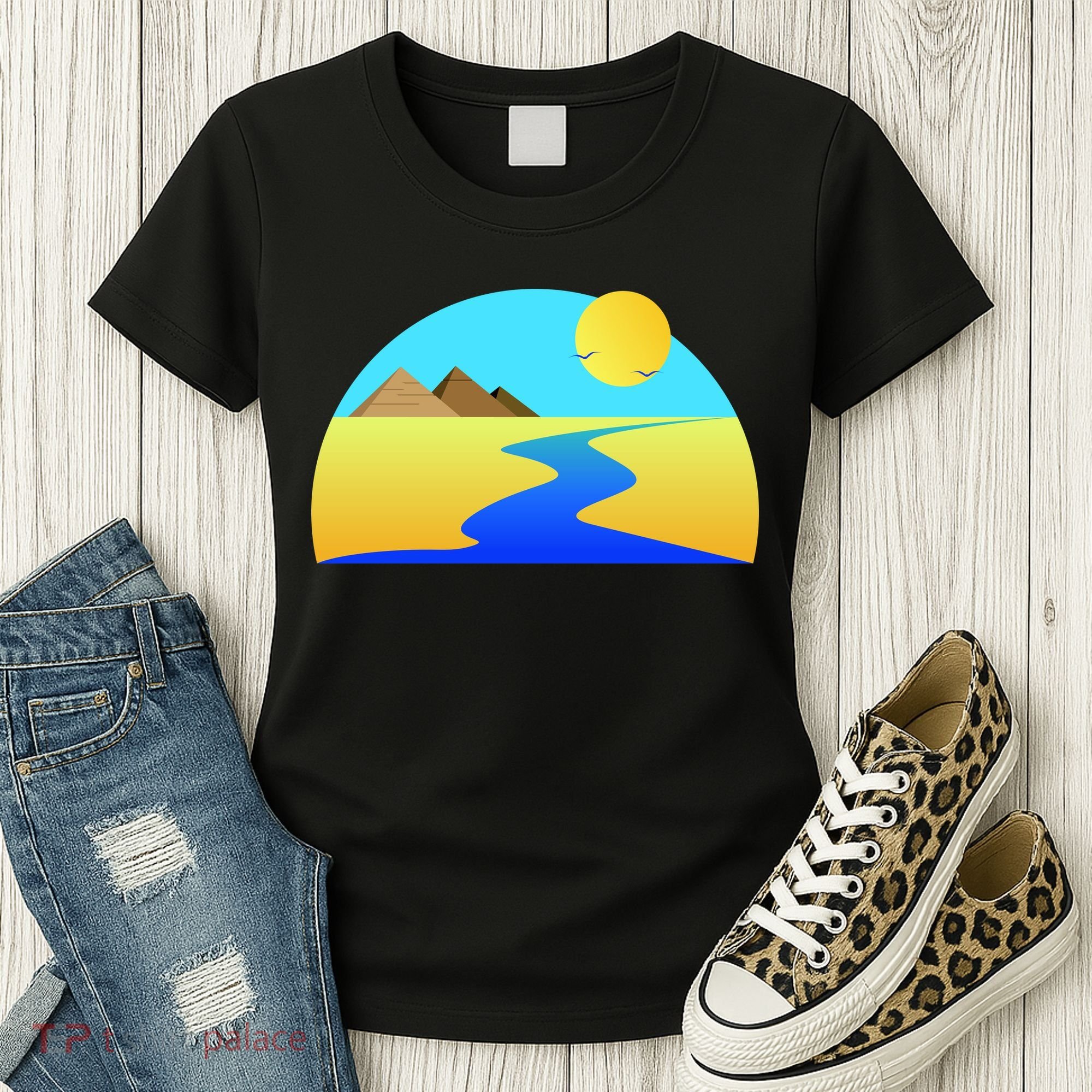 Egypt Nile River Sunset Women's T-Shirt