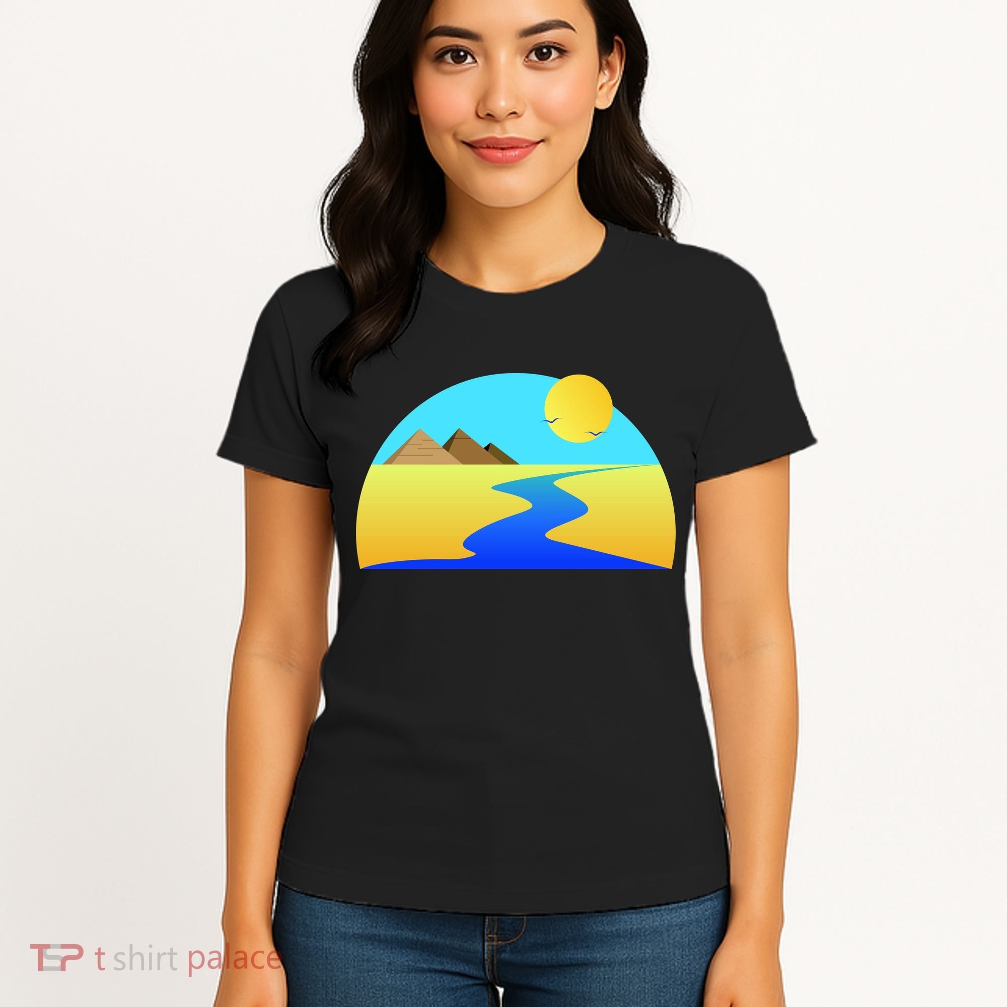 Egypt Nile River Sunset Women's T-Shirt