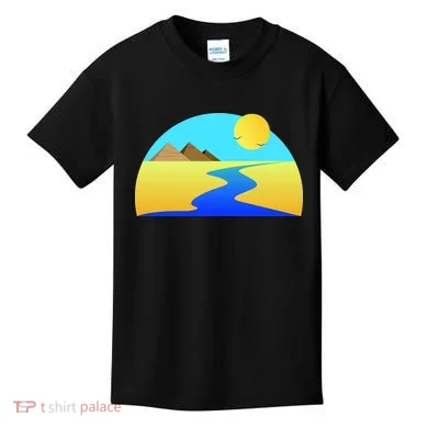 Egypt Nile River Sunset Kids T-Shirt