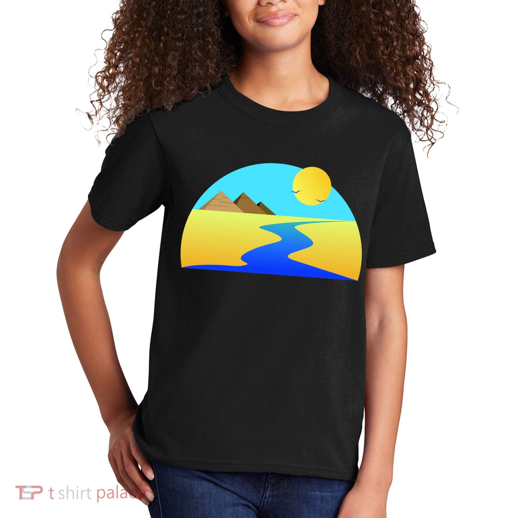 Egypt Nile River Sunset Kids T-Shirt