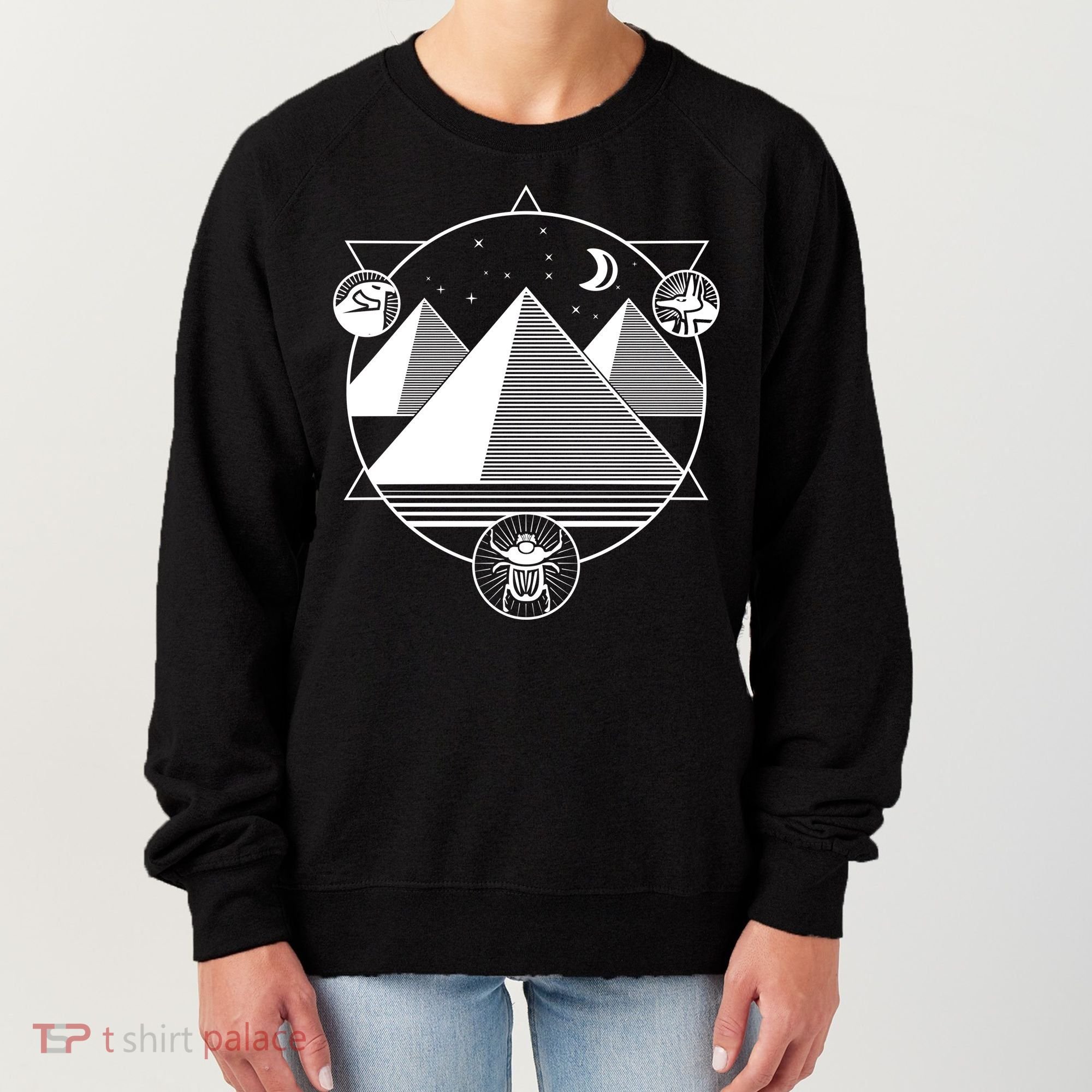 Egyptian Pyramids Emblem Women's Sweatshirt