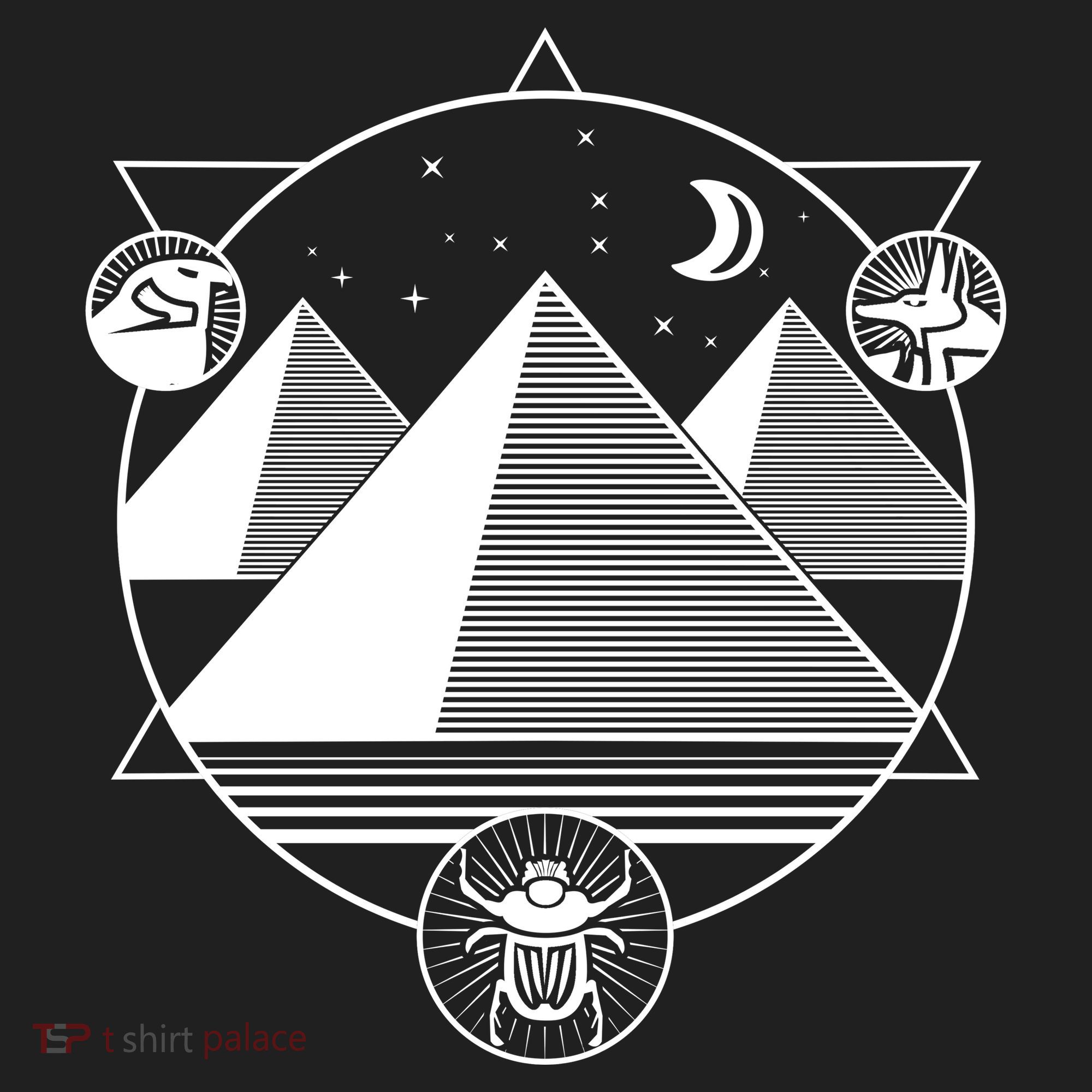 Egyptian Pyramids Emblem Women's Sweatshirt
