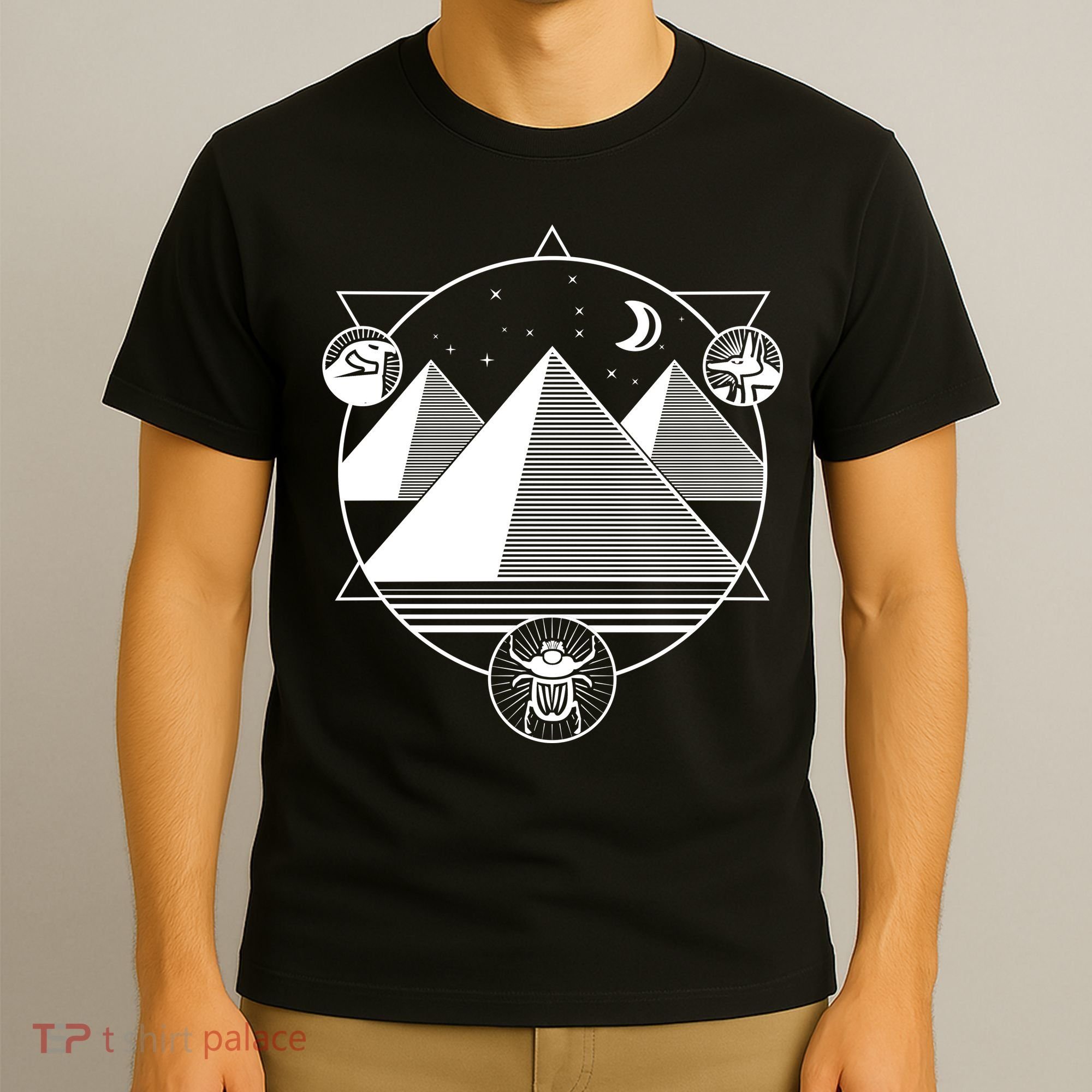 Egyptian Pyramids Emblem T-Shirt