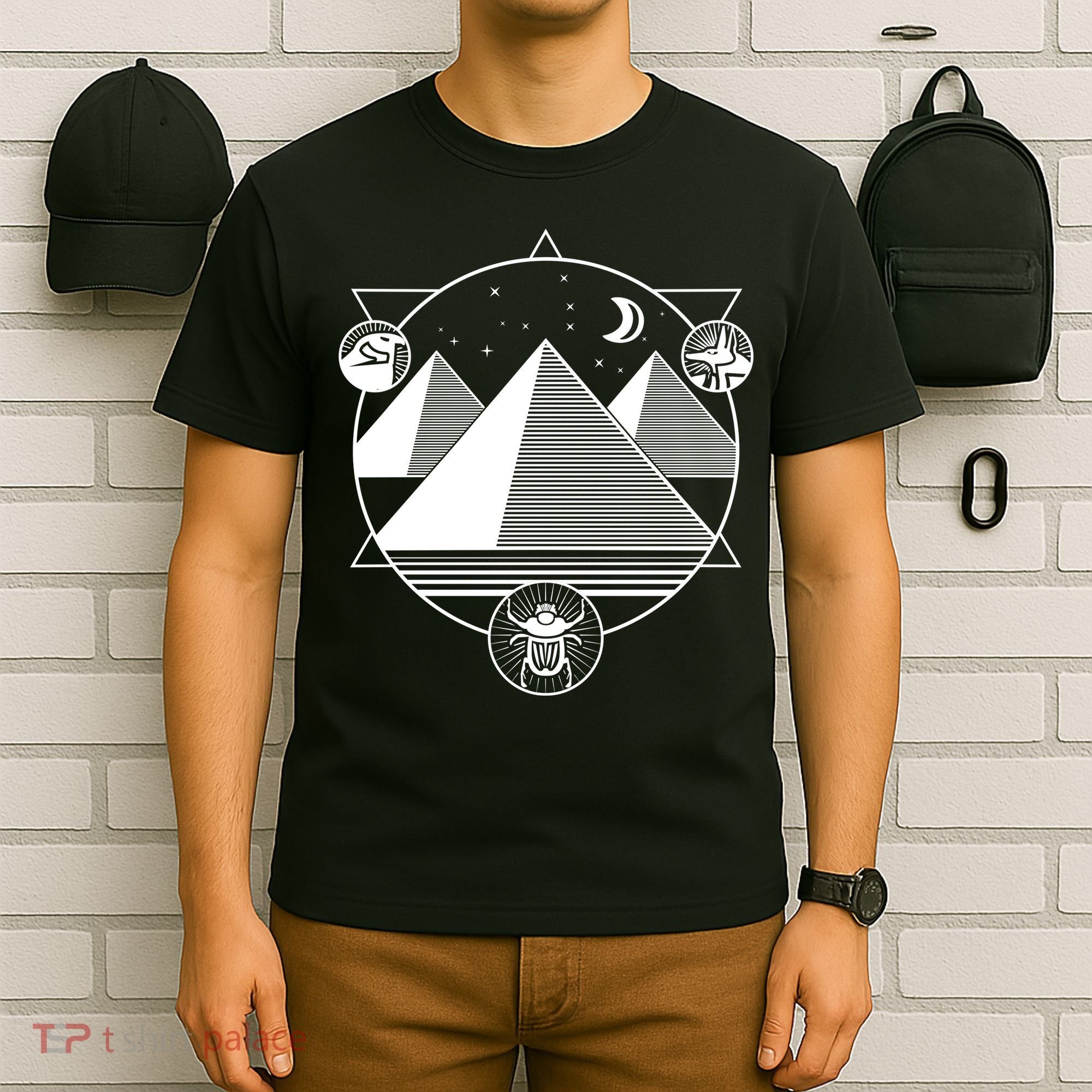 Egyptian Pyramids Emblem T-Shirt