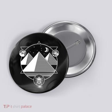 Egyptian Pyramids Emblem Button