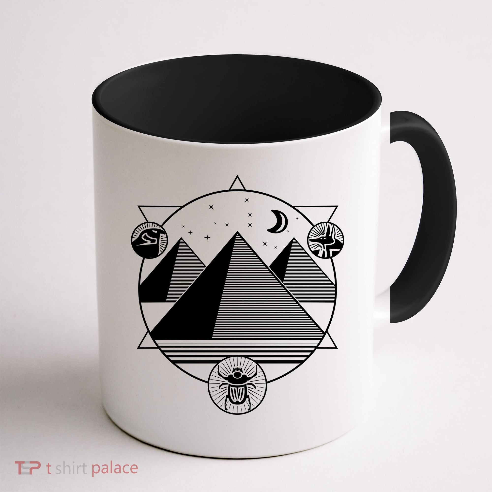 Egyptian Pyramids Emblem Coffee Mug